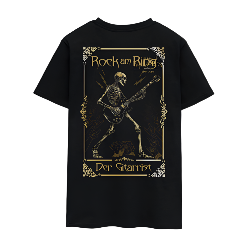 Der Gitarrist - Unisex Bio Shirt - Schwarz