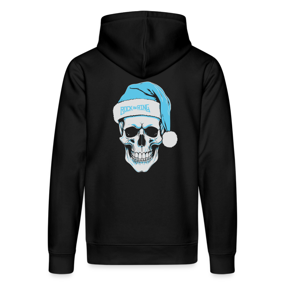 HoHoHo Blue - Unisex Bio Hoodie - Schwarz