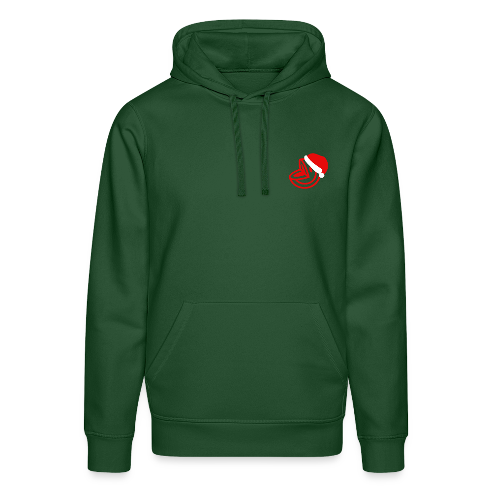 Xmas Pixel - Unisex Organic Hoodie - Flaschengrün