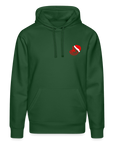 Xmas Pixel - Unisex Organic Hoodie - Flaschengrün