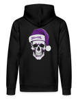 HoHoHo Violett - Unisex Bio Hoodie - Schwarz