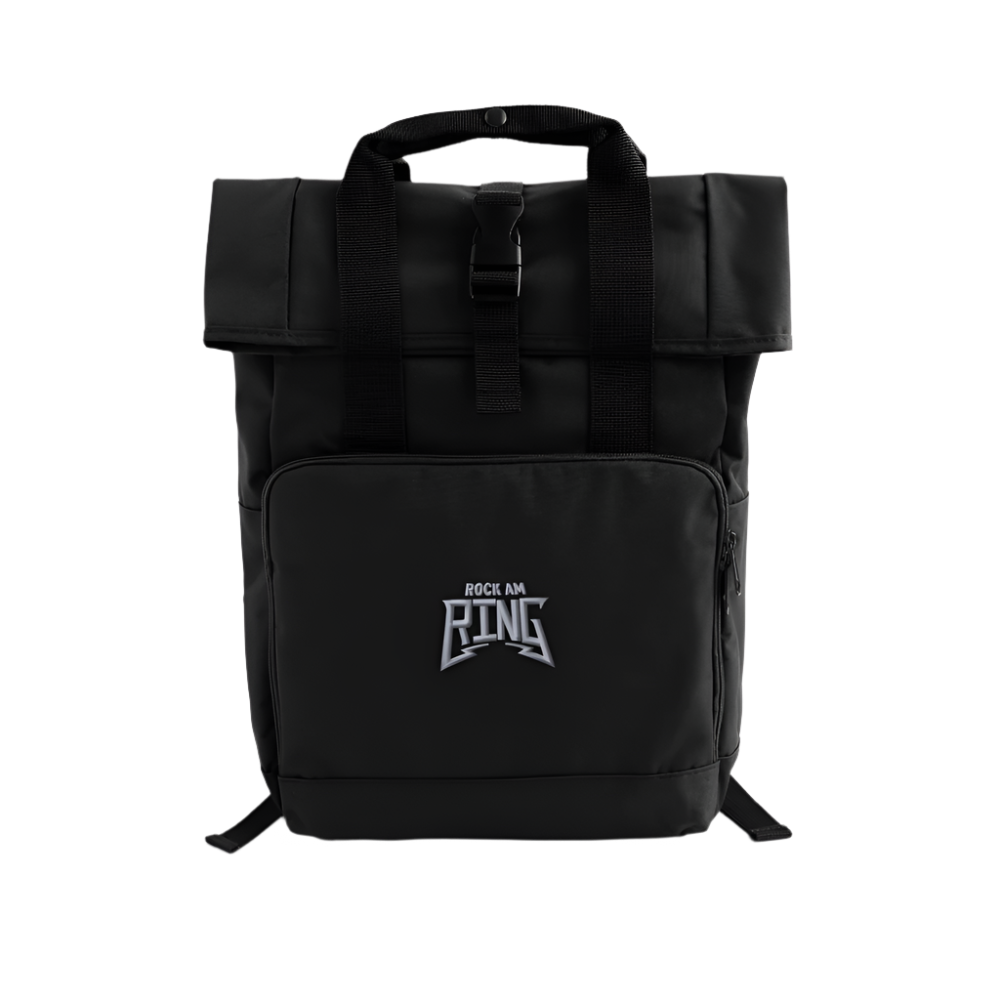 Rock am Ring Rolltop Rucksack klein - Schwarz