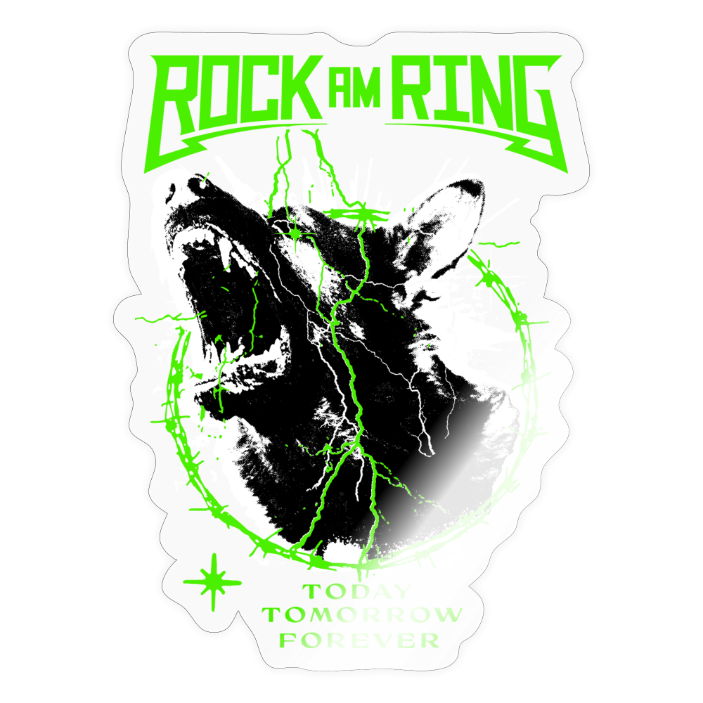 Rock am Ring Dangerdog - Sticker - transparent glossy
