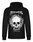 Rock am Ring Shothole Skull - Unisex Organic Hoodie by Stanley & Stella - black