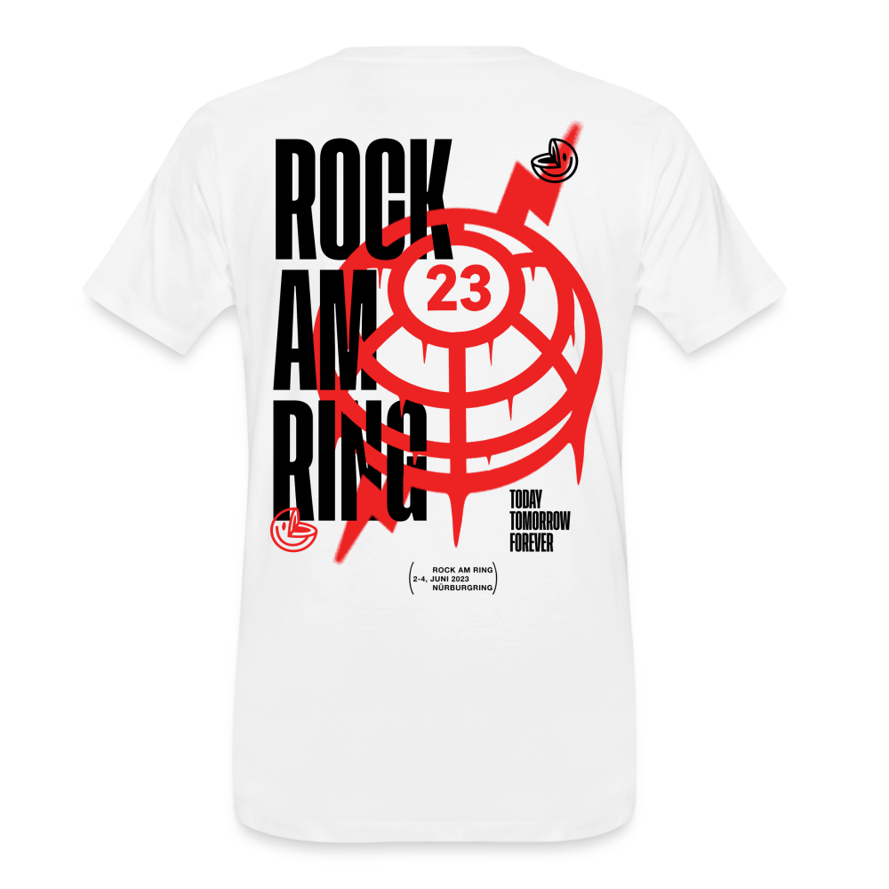 Rock am Ring Street Tag Red - Men’s Premium Organic T-Shirt - white