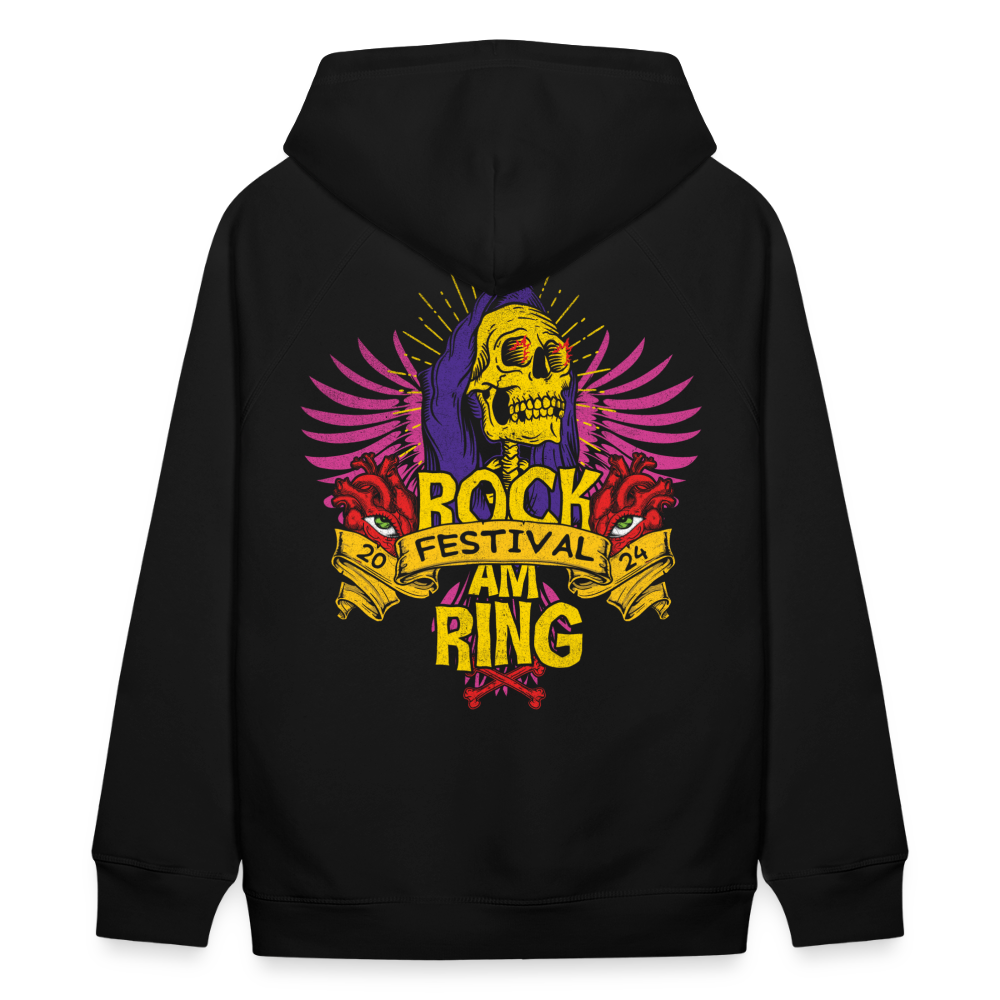 Rock am Ring Skull&#39;n&#39;Crossbones - Unisex Organic Hoodie - Schwarz