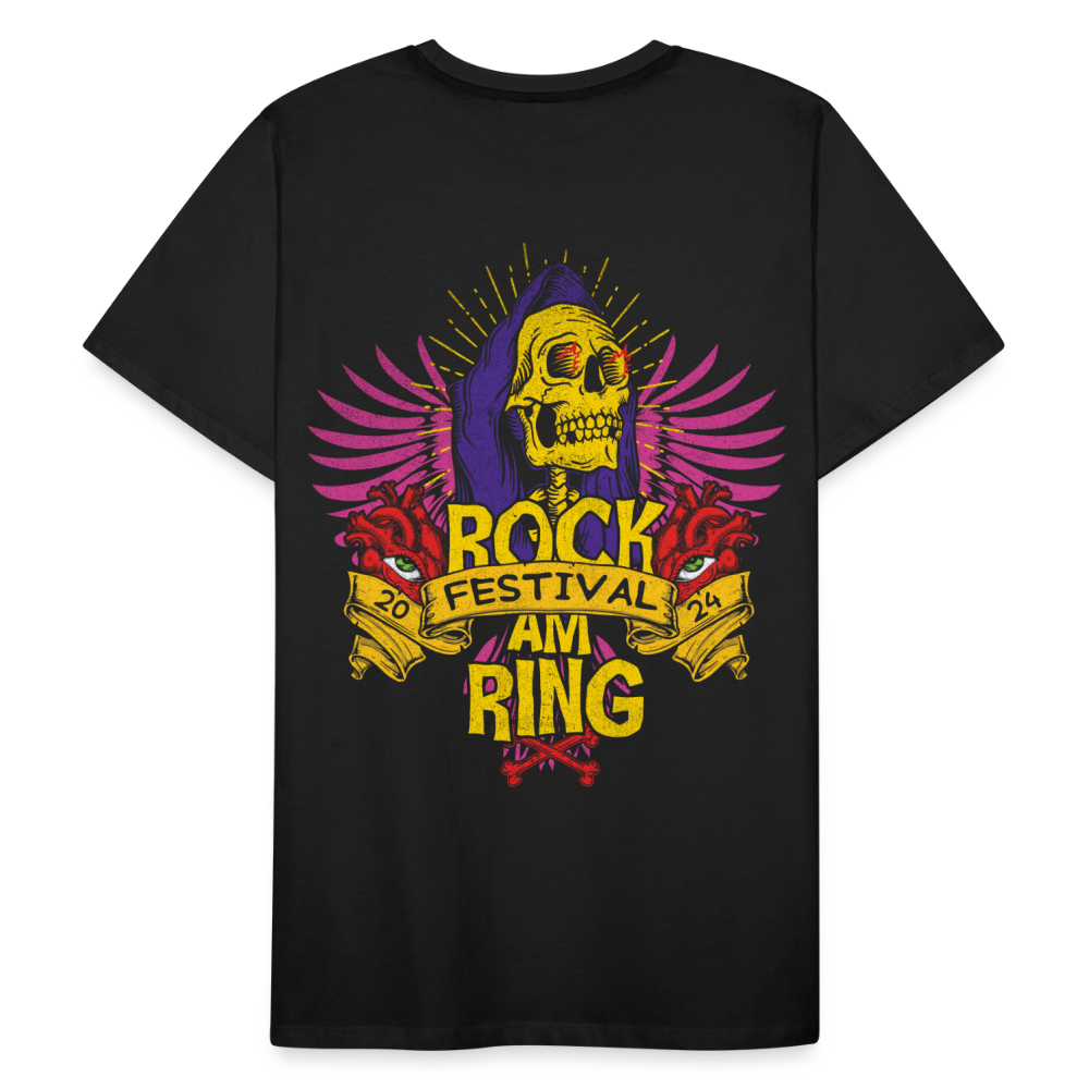 Rock am Ring Skull'n'Crossbones - Unisex Organic T-Shirt - Schwarz