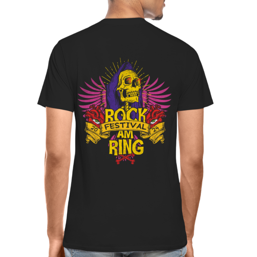 Rock am Ring Skull&#39;n&#39;Crossbones - Unisex Organic T-Shirt - Schwarz