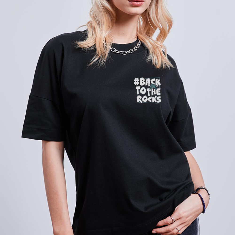 #backtotherocks - Unisex Organic Oversize T-Shirt - Schwarz