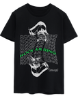 Wavy Skull - Unisex Organic T-Shirt - Schwarz